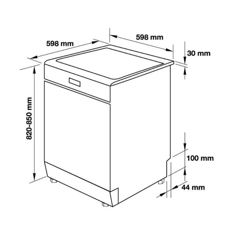 Thông Số Kỹ Thuật Máy Rửa Chén KAFF KF-D65ERIS