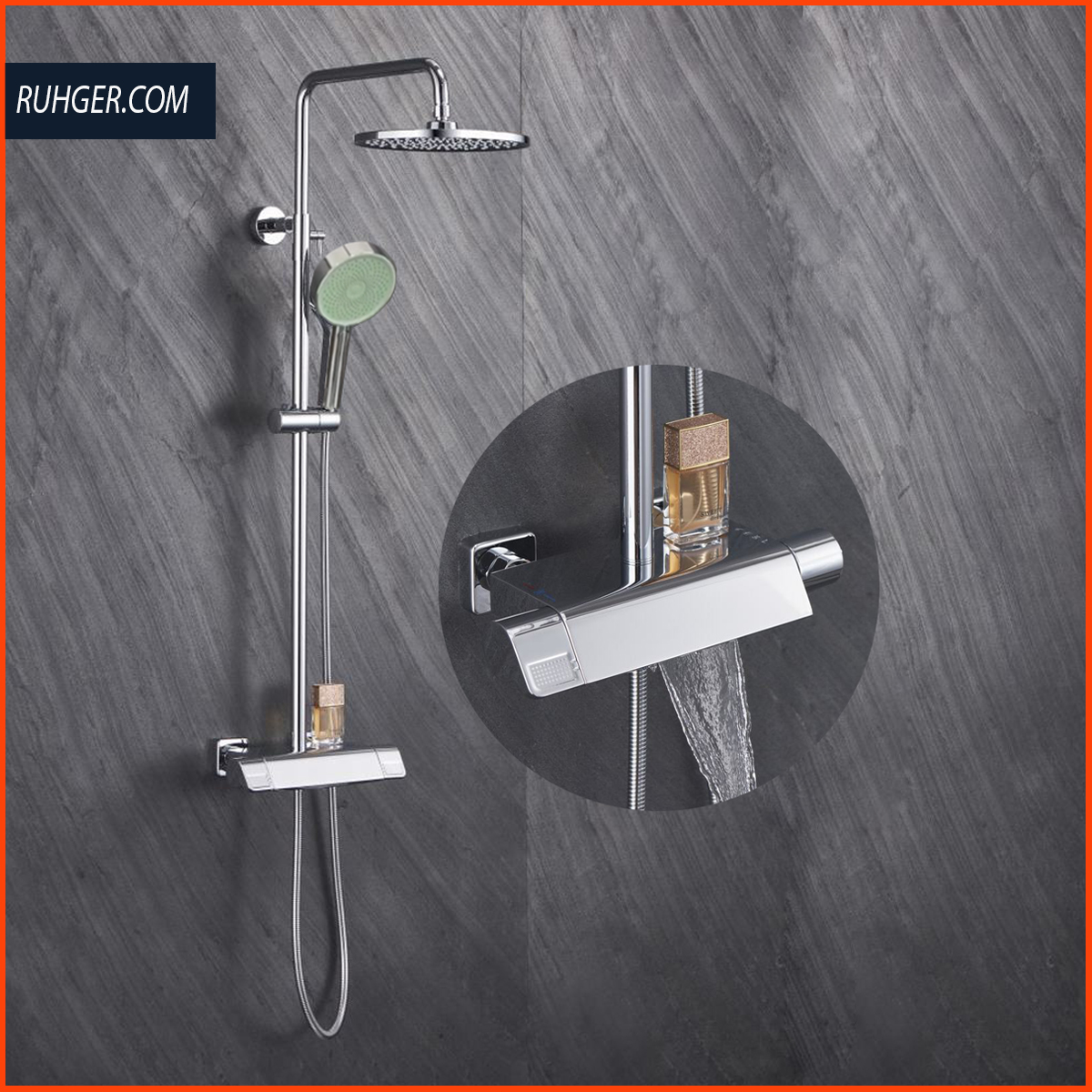 Vòi hoa sen nhập khẩu KP9916 chính hãng, thiết kế sang trọng, bền đẹp, phù hợp với mọi không gian phòng tắm