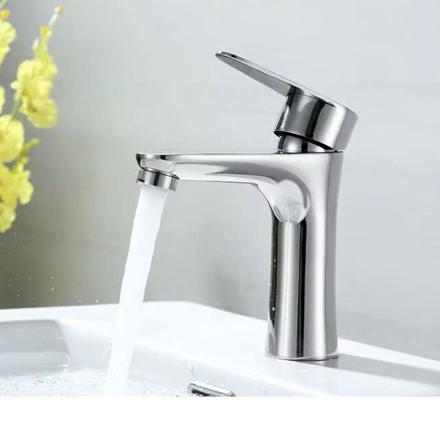 Vòi rửa mặt lavabo RG083 - Đồng nguyên chất, mạ crome, chống gỉ sét, bền bỉ theo thời gian