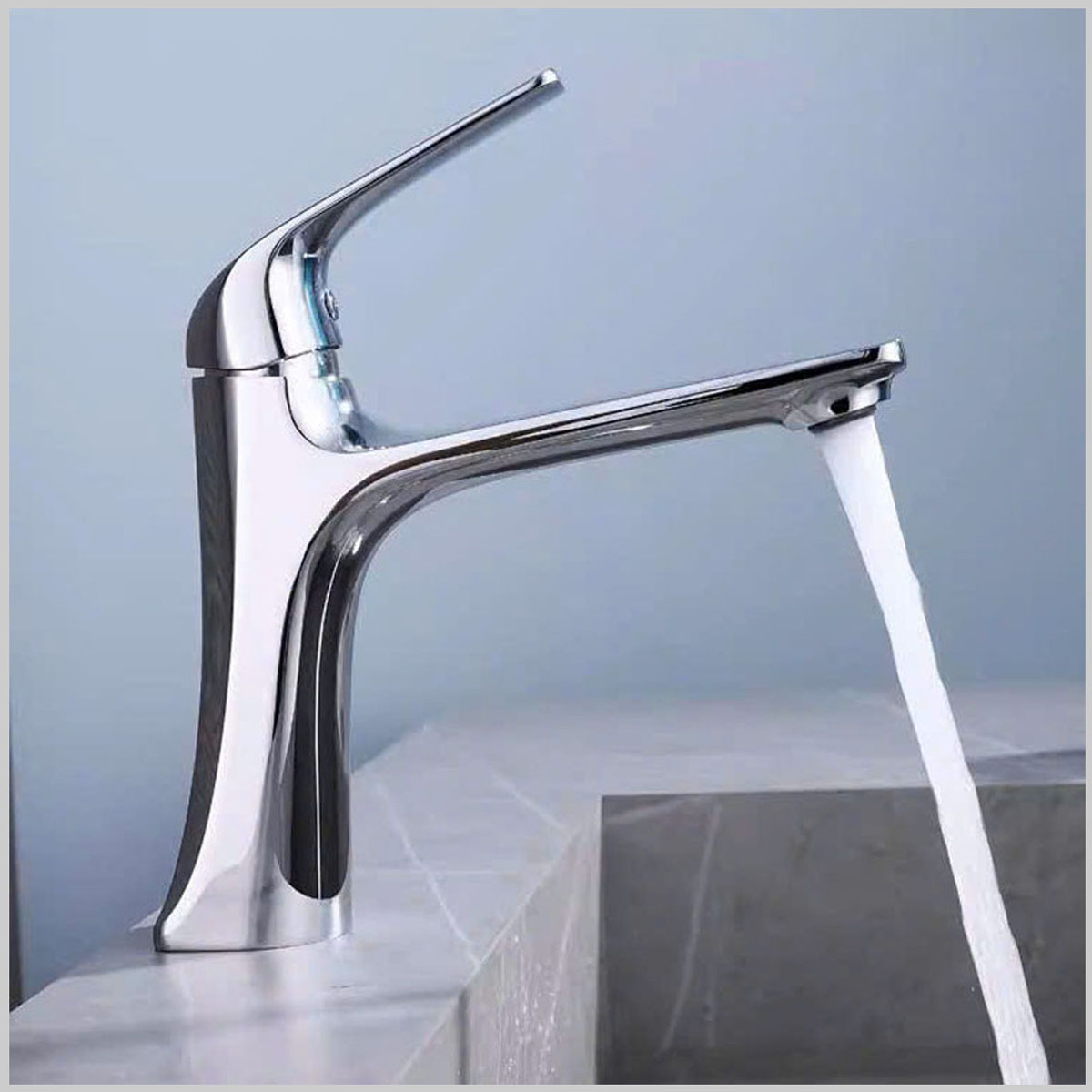 Vòi rửa mặt RGL 5001LUX đồng mạ chrome 3 lớp, thiết kế tinh tế