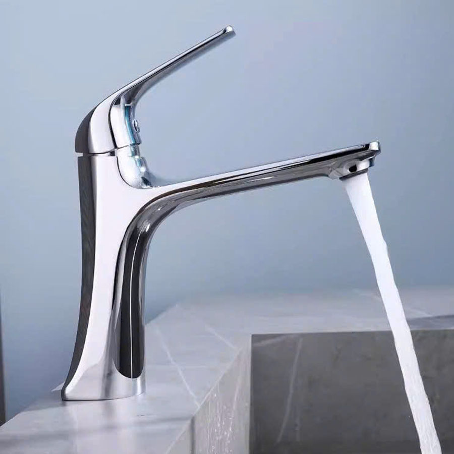 Vòi rửa mặt RUHGERLUX 5001 LUX – Đồng nguyên chất, mạ Chrome 3 lớp