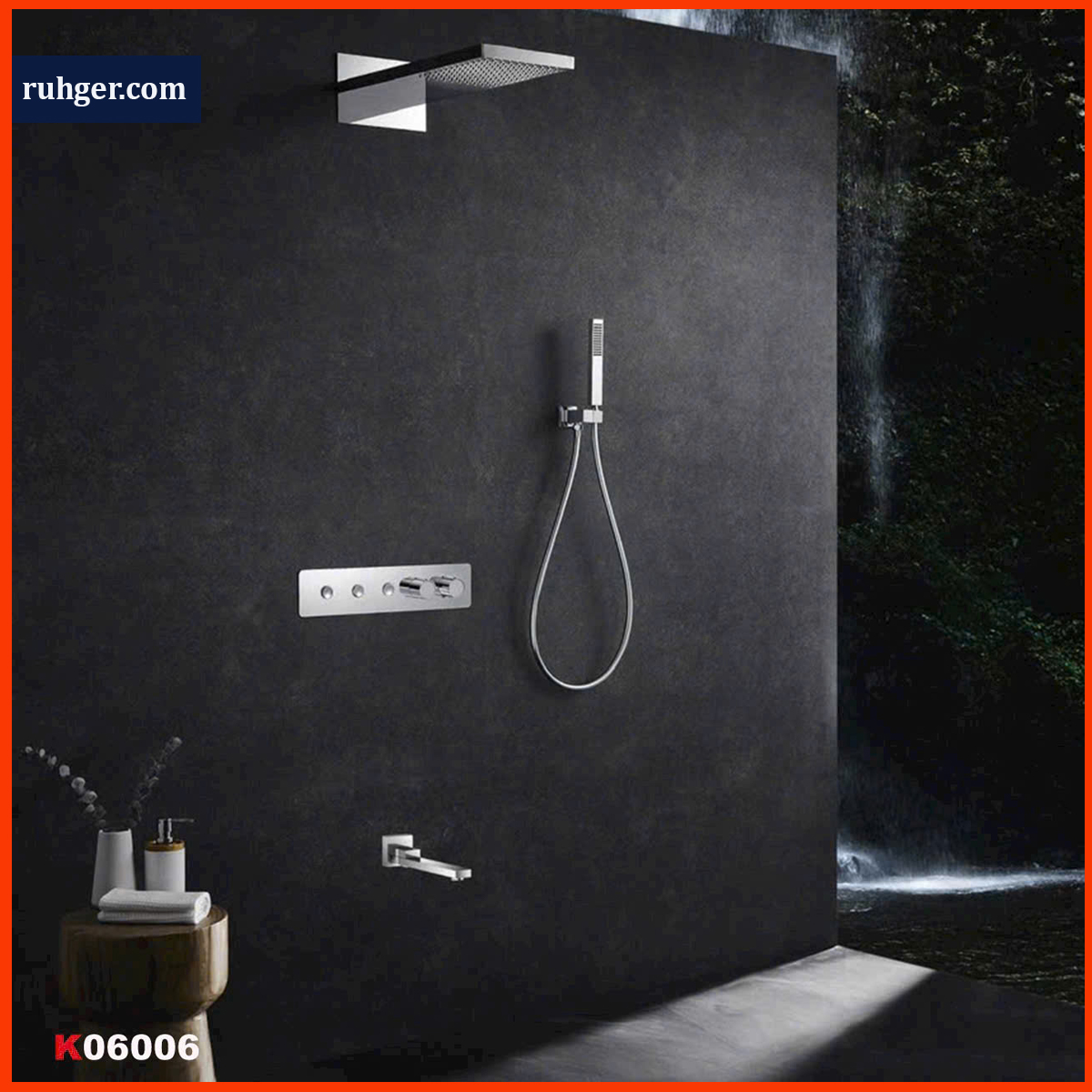 Vòi sen âm tường K06006 công nghệ Italy chính hãng