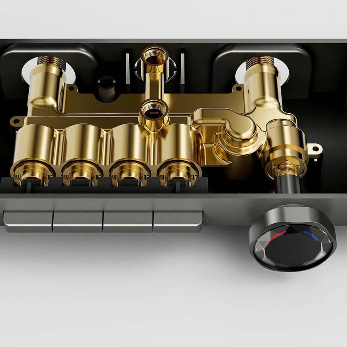 Vòi sen tắm đứng cao cấp S709 lõi đồng nguyên khối 59A