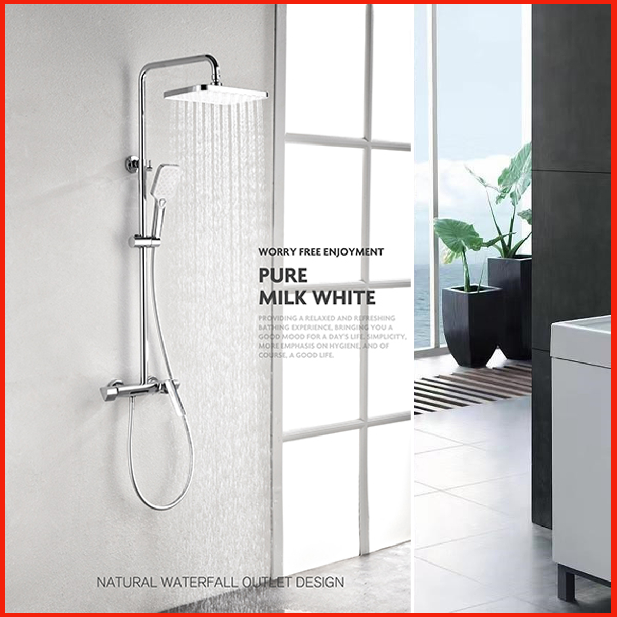 Vòi Sen Tắm Đứng KP-8539 – Đẳng cấp sang trọng, chất liệu đồng thau, mạ crom 3 lớp, độ bền vượt trội