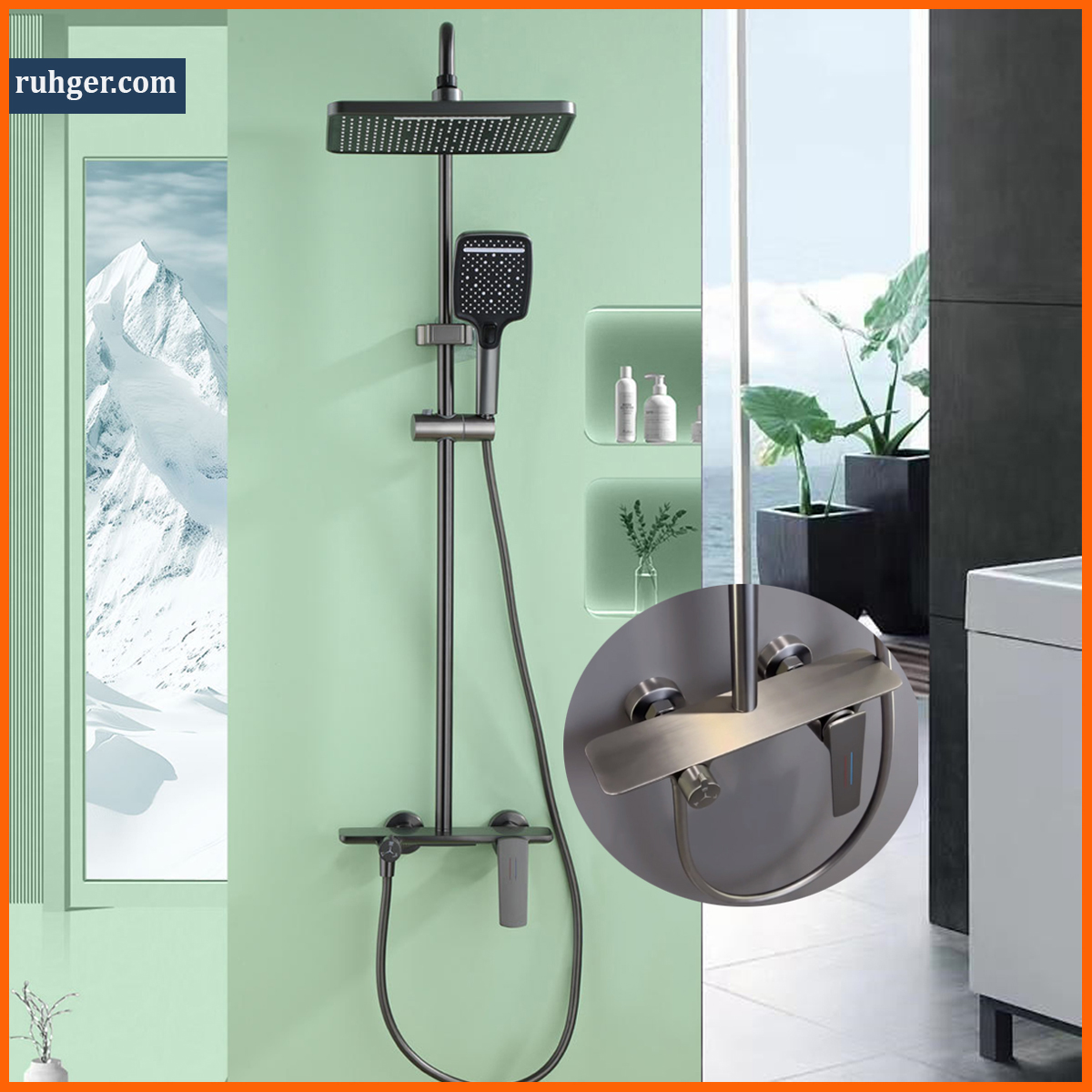 Sen cây tắm đứng RGL SC88 mạ chrome 5 lớp, bền đẹp