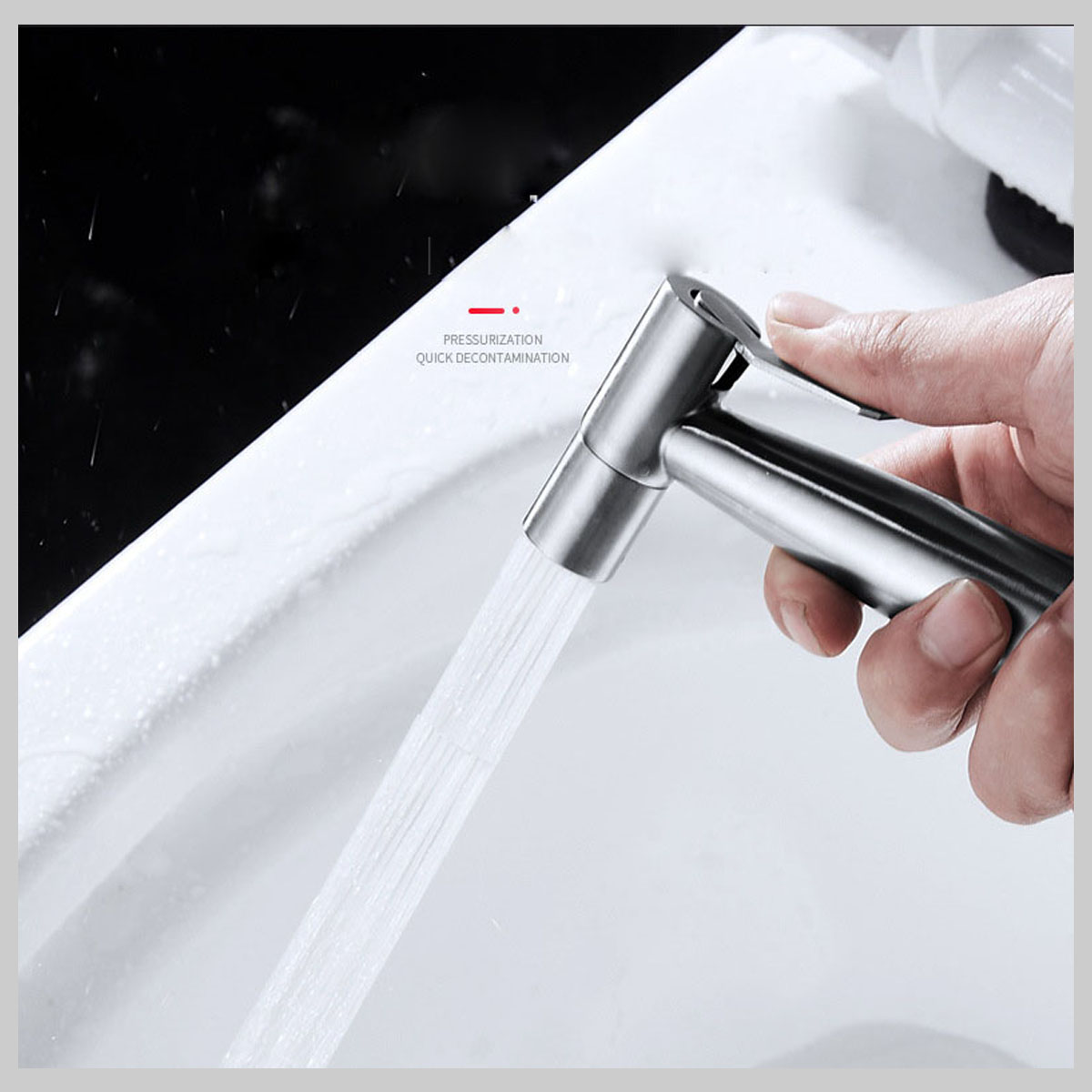 Vòi xịt vệ sinh inox 304 cao cấp, áp lực mạnh, chống rò rỉ