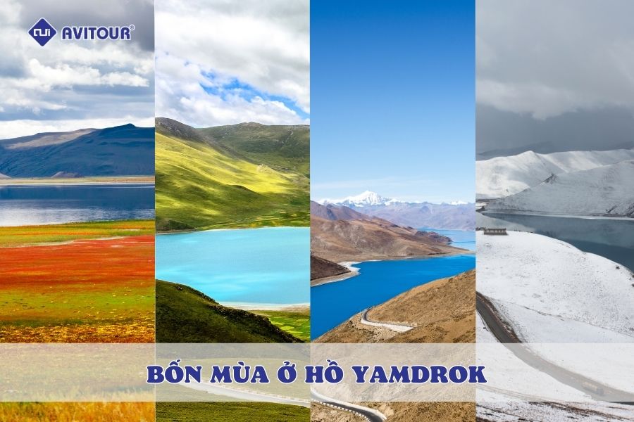 Bốn mùa ở hồ Yamdrok: Bản giao hưởng sắc màu của đất trời Tây Tạng