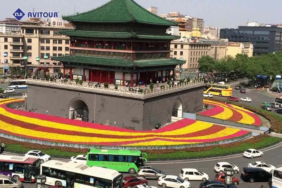 Check-in quảng trường lầu Chuông lầu Trống: Trái tim sôi động của Tây An