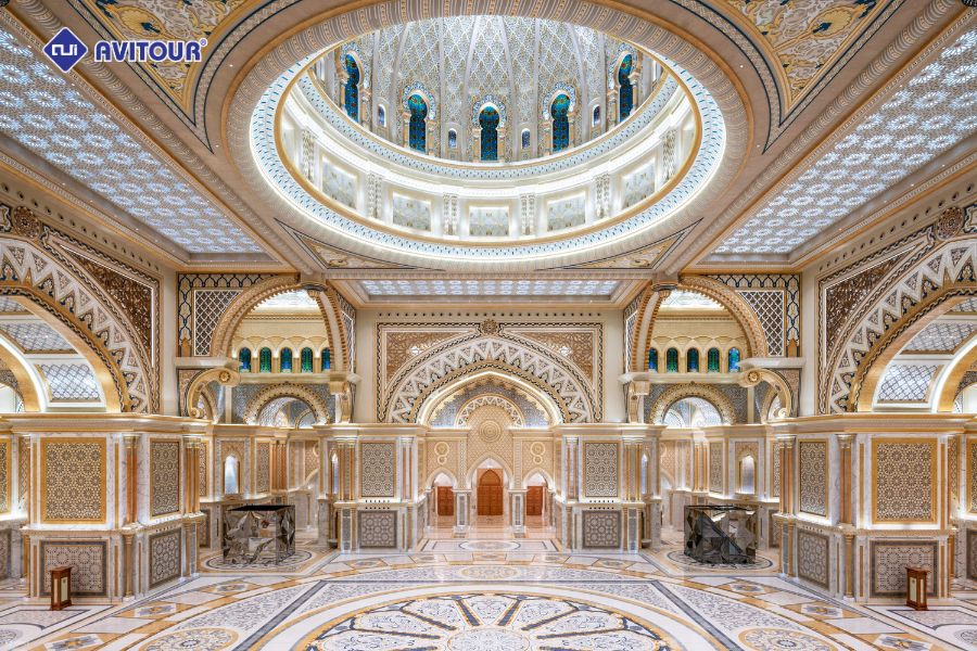 Dinh tổng thống Qasr Al Watan: biểu tượng quyền lực và nghệ thuật Ả Rập