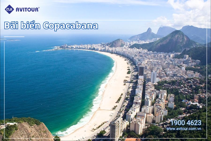 Du lịch Brazil - PDu lịch Brazil - Peru – Argentina 2024 - Bãi biển Copacabana