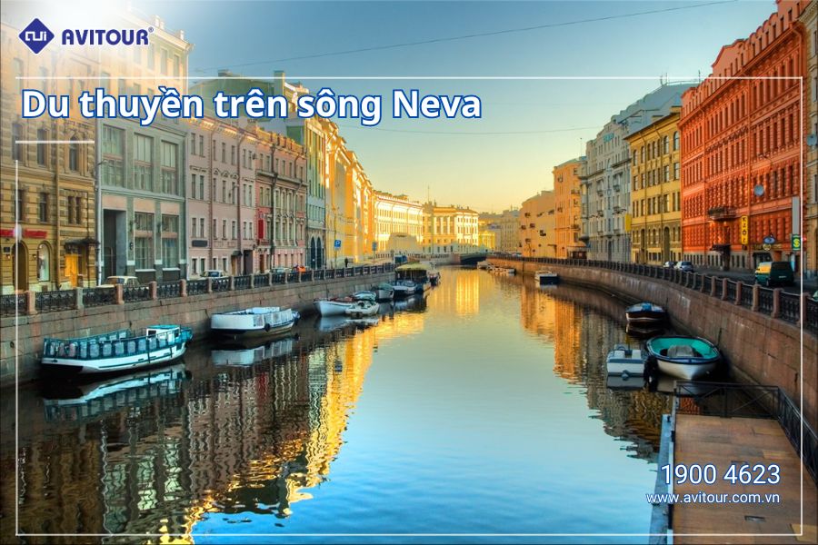 Du lịch Nước Nga vĩ đại 2024: Du thuyền trên sông Neva