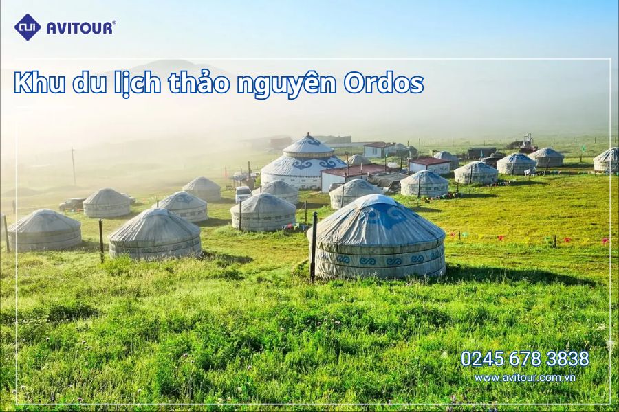 Du lịch Trung Quốc: Tour Ordos - Thảo nguyên Ordos - Sa mạc Vọng Âm - KDL Thành Cát Tư Hãn từ Hà Nội 2025