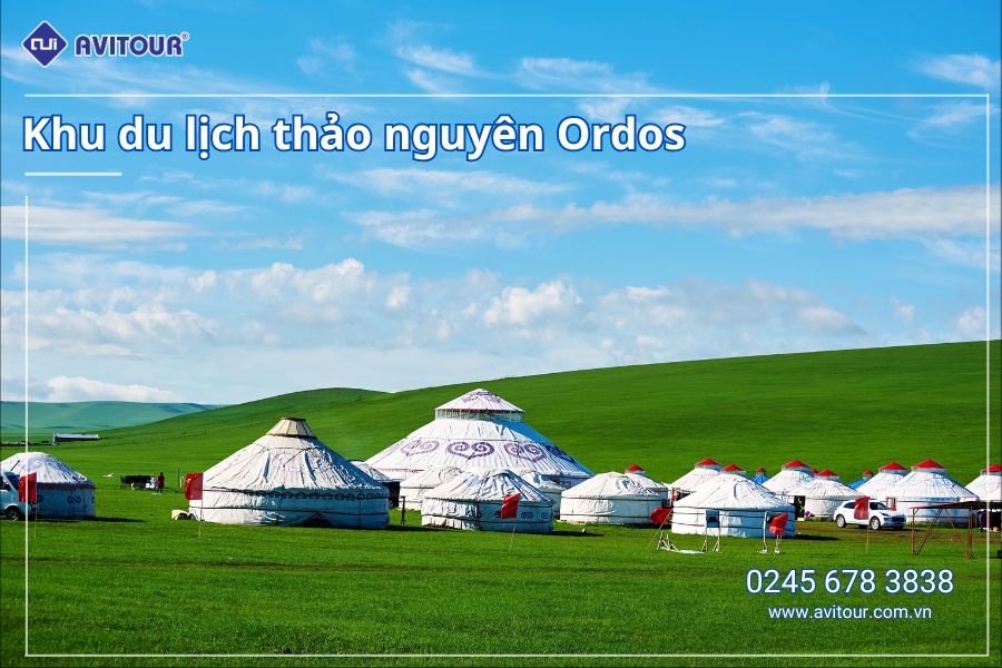 Du lịch Trung Quốc: Tour Ordos - Thảo nguyên Ordos - Sa mạc Vọng Âm - KDL Thành Cát Tư Hãn từ Hà Nội 2025