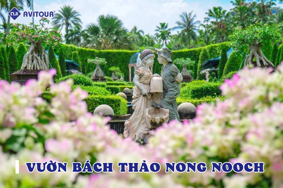 Lạc vào xứ sở cổ tích tại vườn bách thảo Nong Nooch Thái Lan