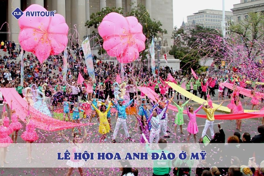 Trải nghiệm "có một không hai" tại lễ hội hoa anh đào ở Mỹ