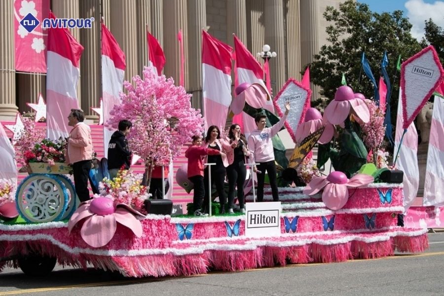 Trải nghiệm "có một không hai" tại lễ hội hoa anh đào ở Mỹ
