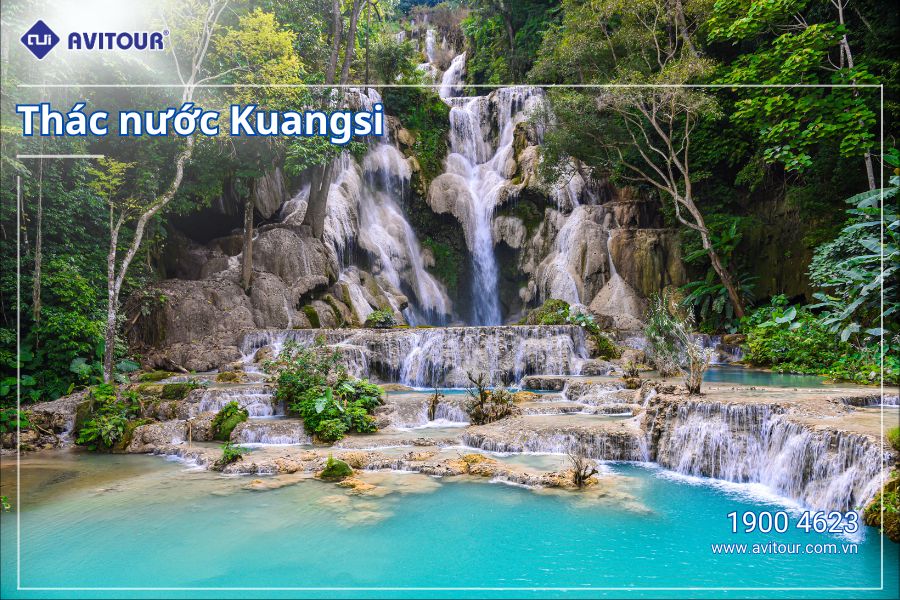 Trải nghiệm khám phá Lào: Thác nước Kuangsi