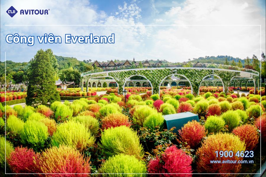 Trọn kì nghỉ lễ 30/4 tại Hàn Quốc xinh đẹp: Công viên Everland