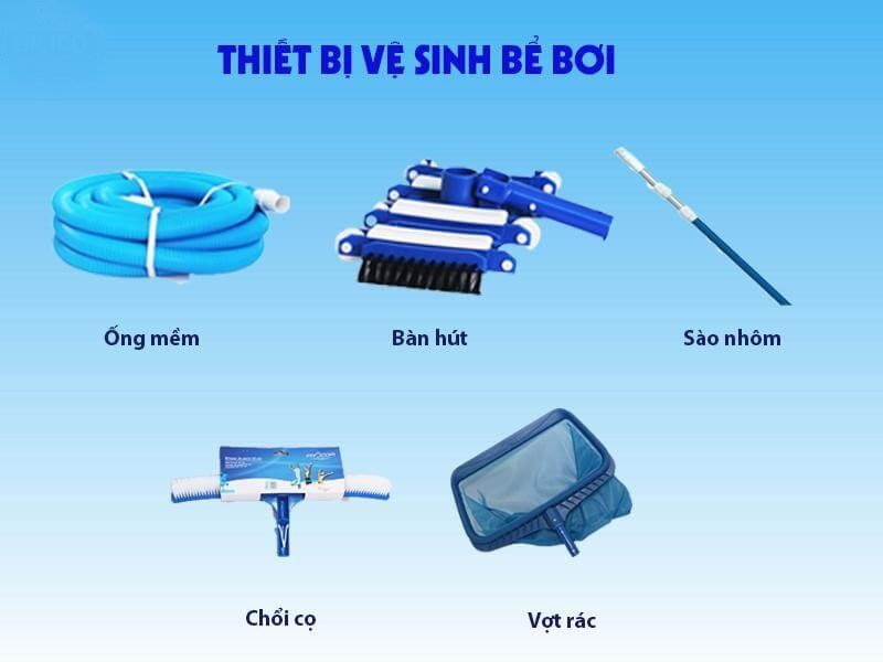 Thiết bị vệ sinh bể bơi