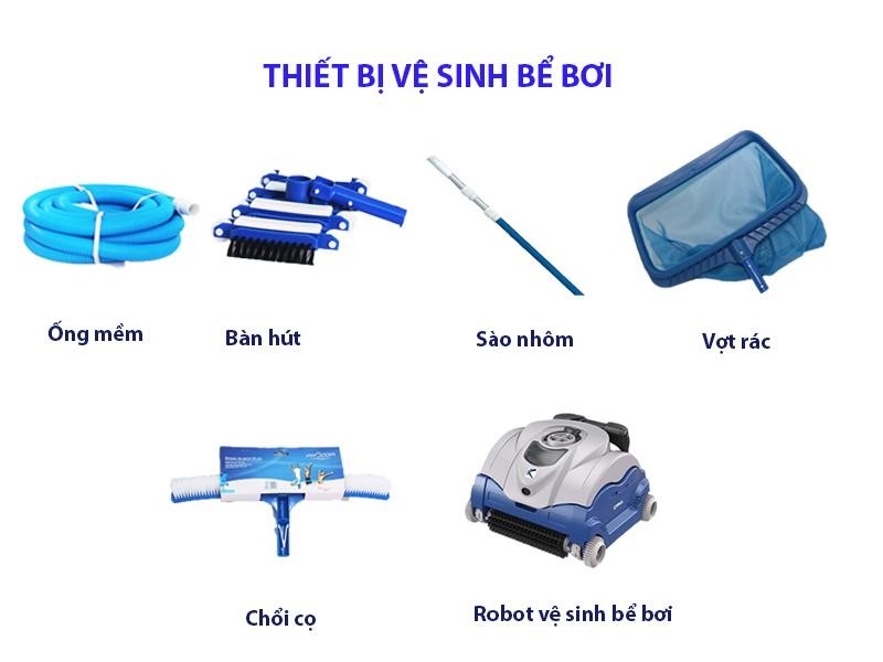 Thiết bị vệ sinh bể bơi
