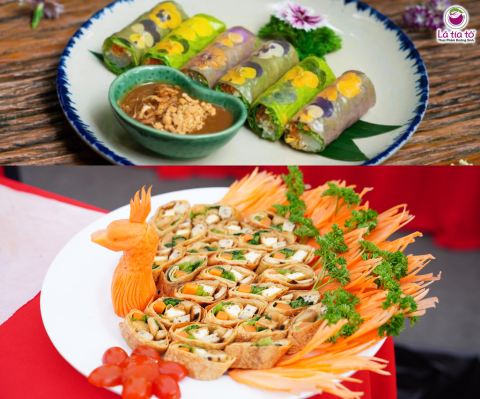 Món chay được trình bày tinh tế, không chỉ ngon miệng, mà còn mang câu chuyện về sự tinh tế và trân trọng từng nguyên liệu.