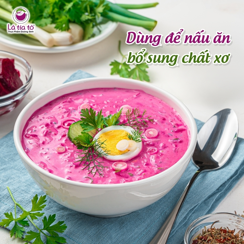 Bột củ dền dùng để nấu ăn