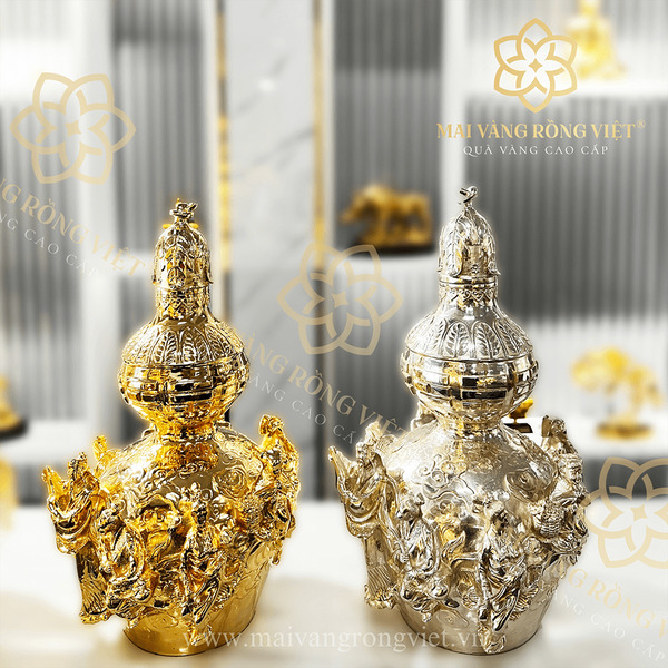 Bát Tiên mạ vàng 24K được nhiều khách hàng tìm kiếm để làm quà tặng cho người thân, quà tặng đối tác,...