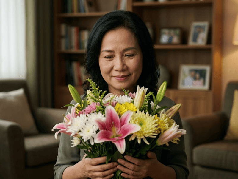 Bó hoa tươi tặng mẹ dịp 8/3