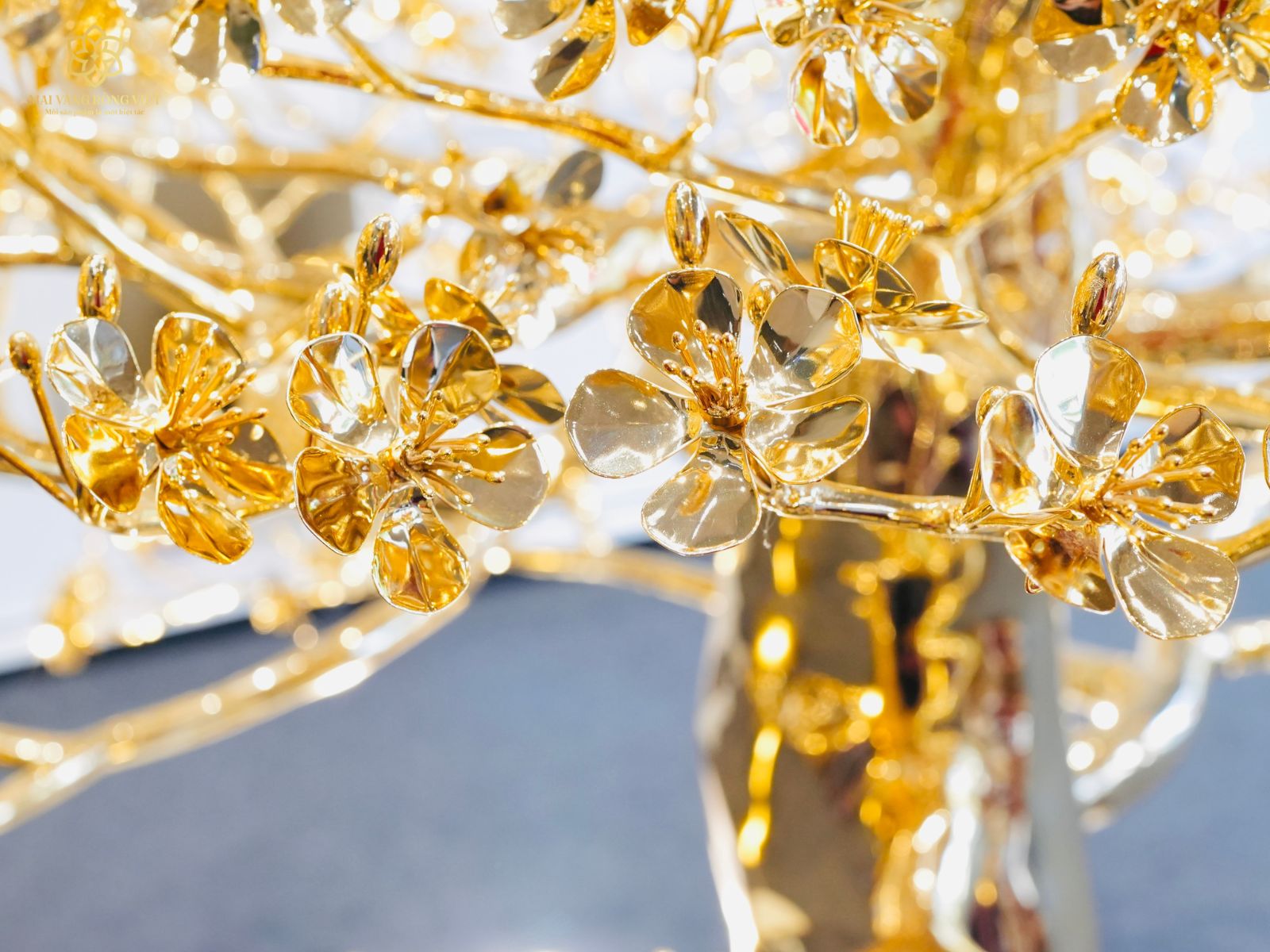 Sự xuất hiện song song giữa hoa nở rộ và nụ nhỏ tạo nên cảm giác dòng chảy vận khí không gián đoạn