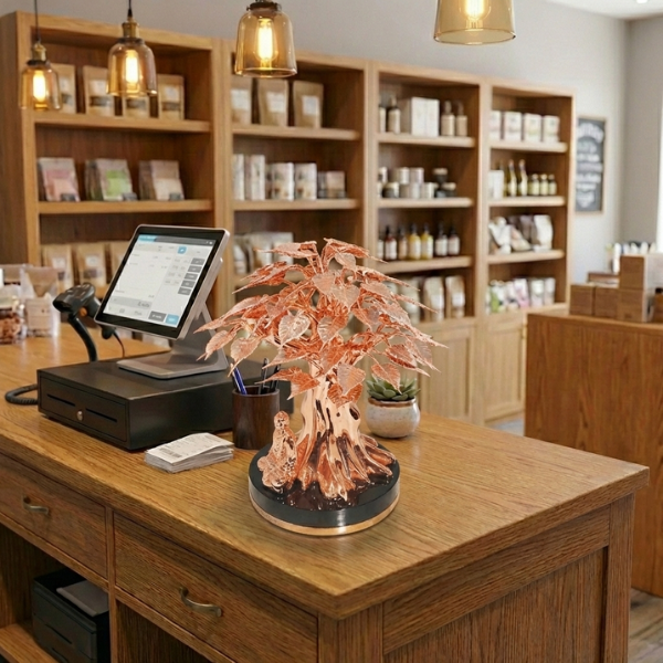 Đặt Cây Bồ Đề Bình An Full Rose tại nơi làm việc để tăng vượng khí