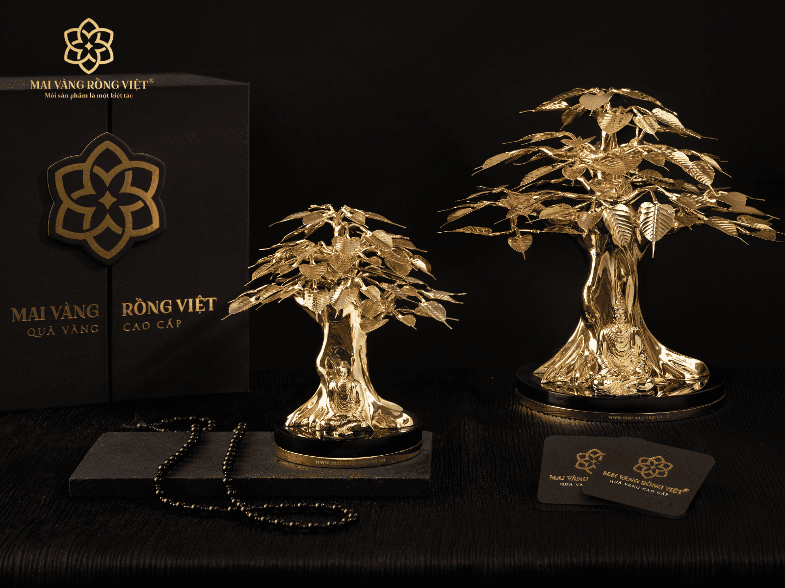 Cây Bồ Đề Bình An Mạ Vàng 24K biểu tượng của tình hữu nghị và hòa bình