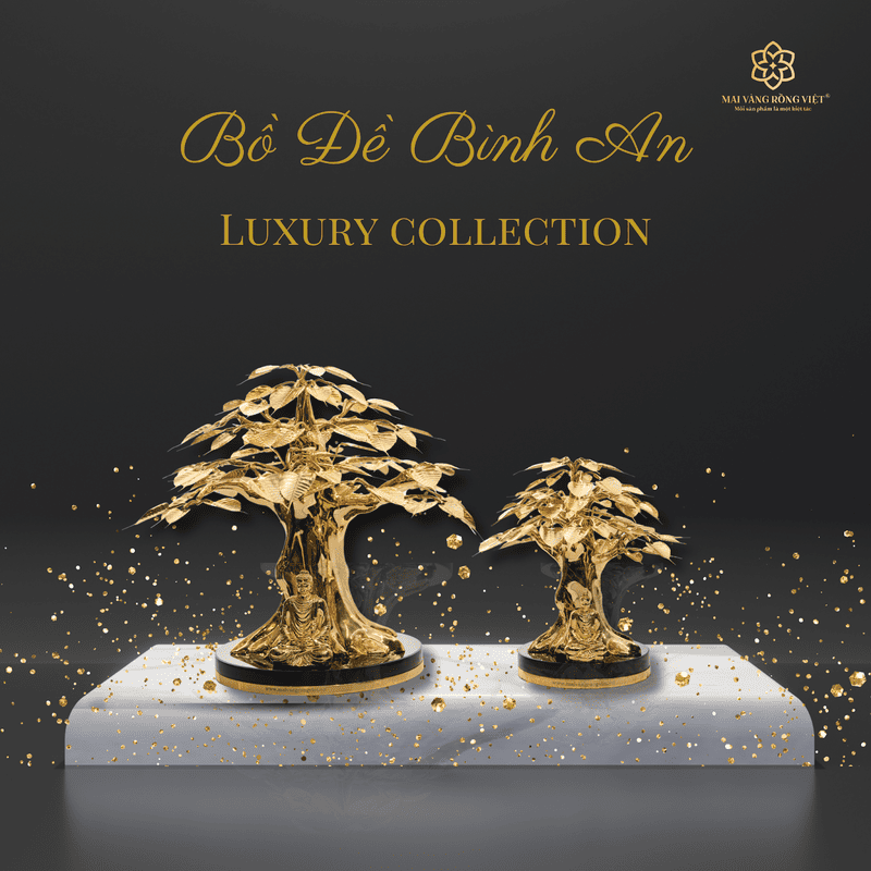 Cây Bồ Đề Bình An mạ vàng