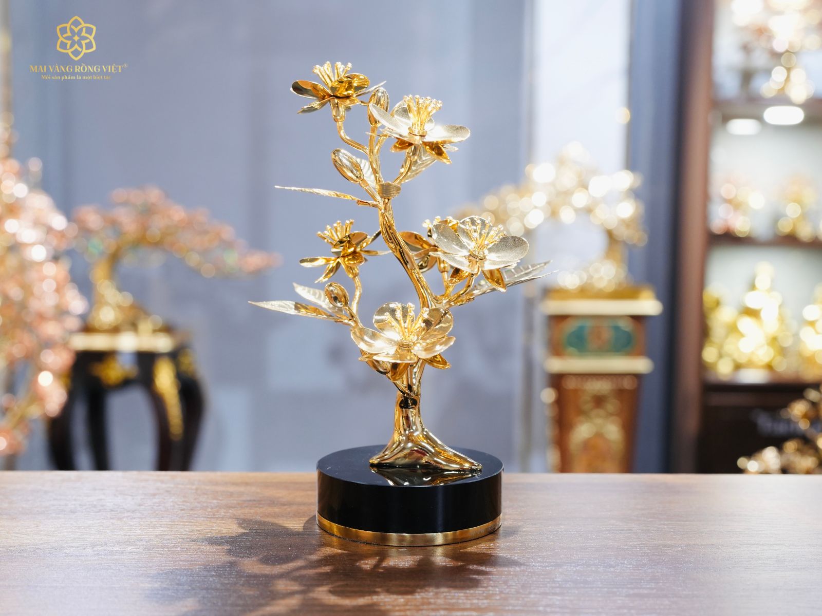 Công dụng cành mai mạ Vàng 24K