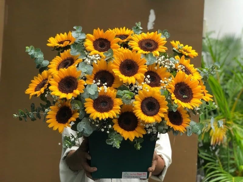 Giỏ Hoa Hướng Dương đẹp