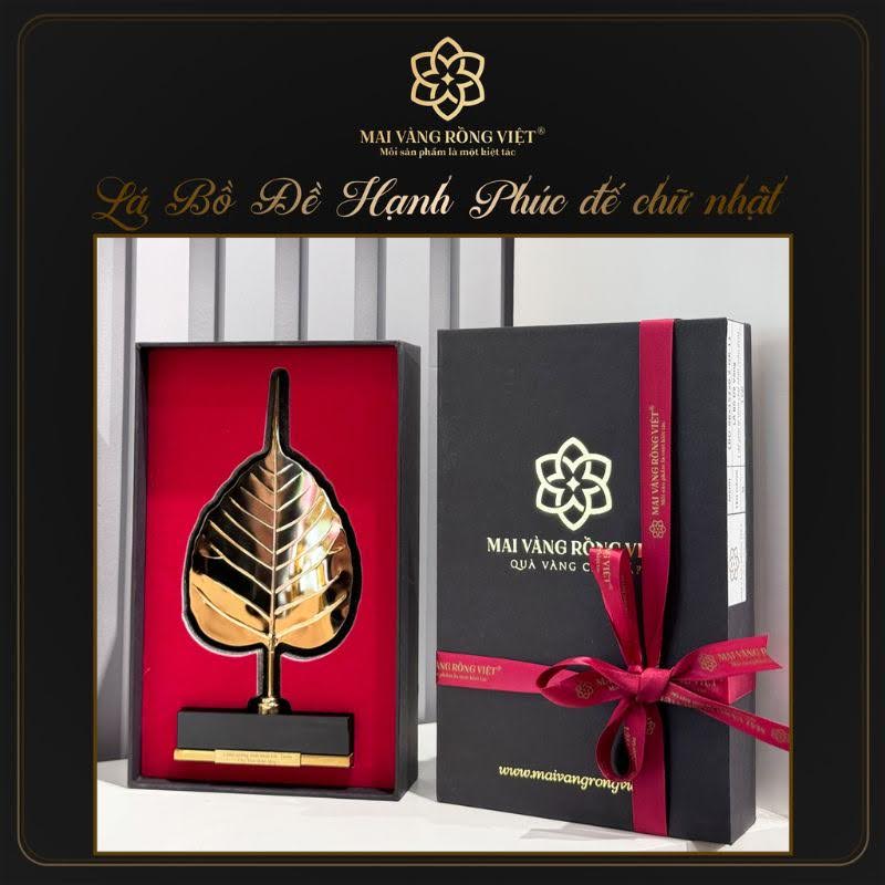 Lá bồ đề mạ vàng