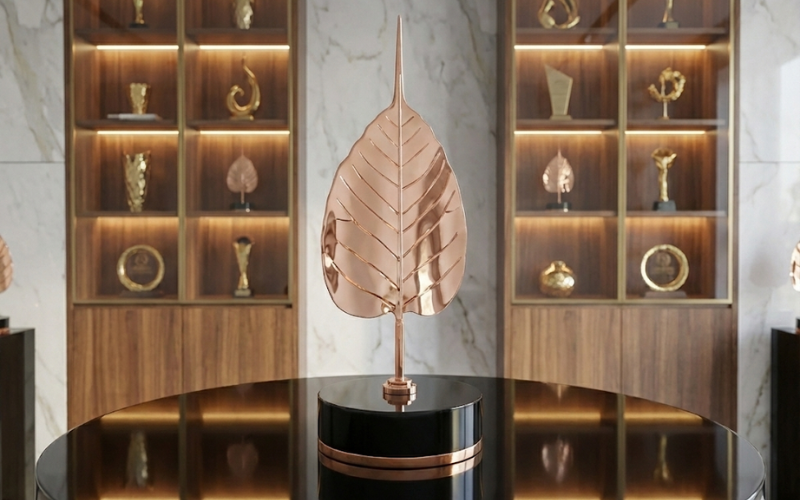 Lá bồ đề mang lại sang trọng và tràn đầy năng lượng tích cực