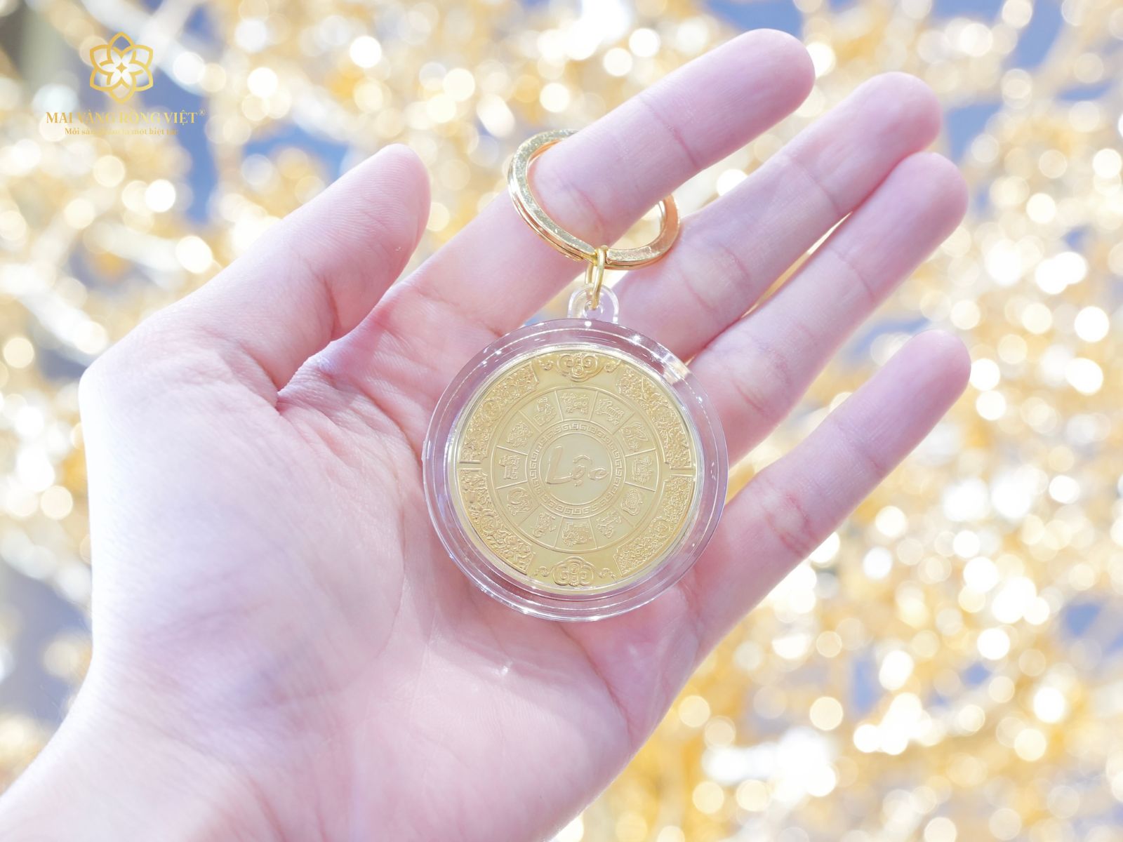 Thiết kế móc khóa Ngọ mặt sau