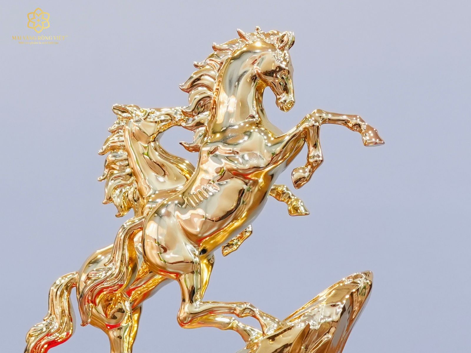 Thần thái ngựa trước của tượng song mã