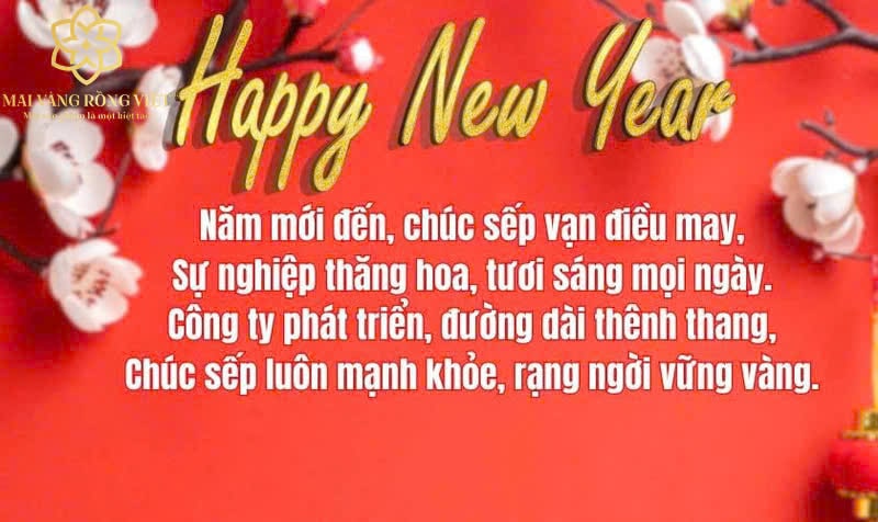 lưu ý khi chúc mừng năm mới cho sếp