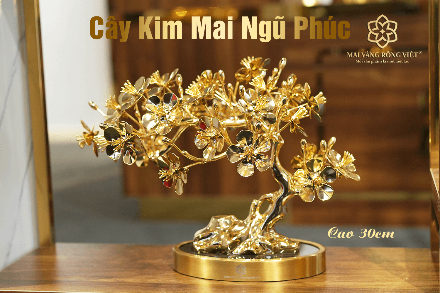 Cây hoa mai đồng mạ vàng