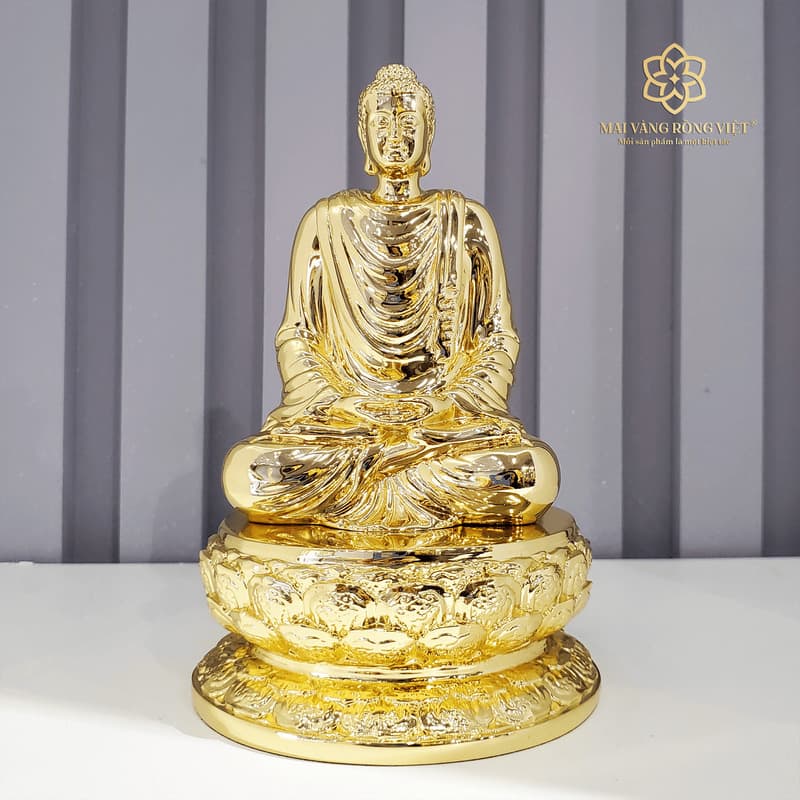 Tượng phật Thích Ca Mâu Ni mạ vàng