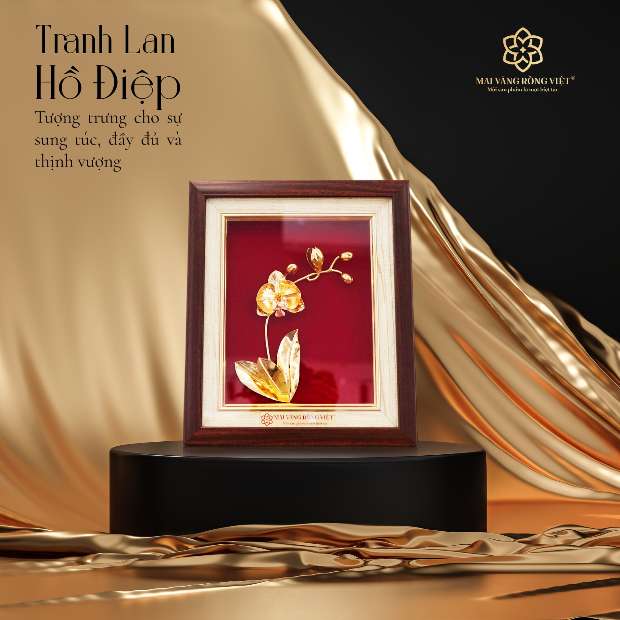 Tranh hoa lan hồ điệp