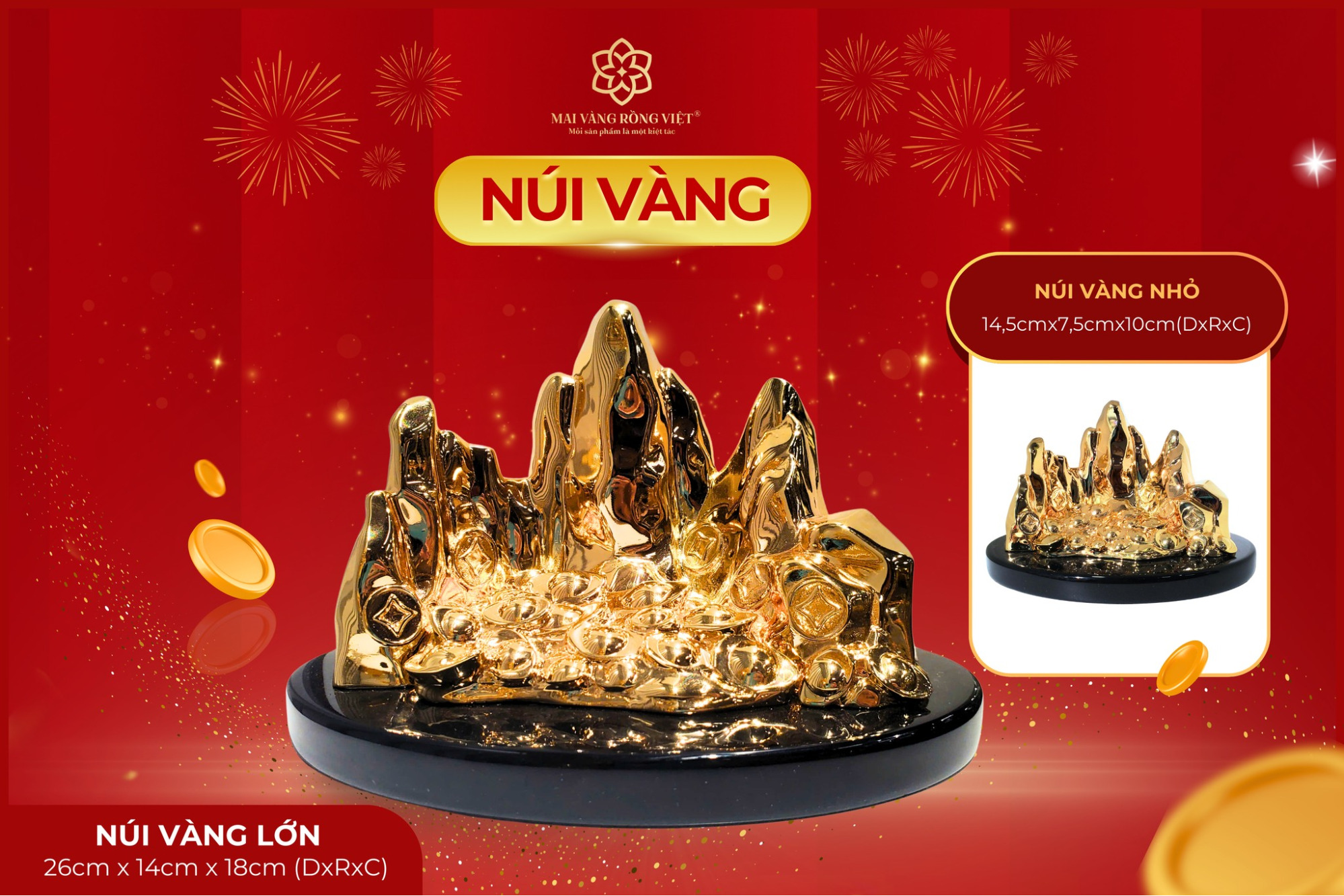 núi mạ vàng là quà biếu bố mẹ vợ hoàn hảo để thể hiện tình cảm và sự quan tâm