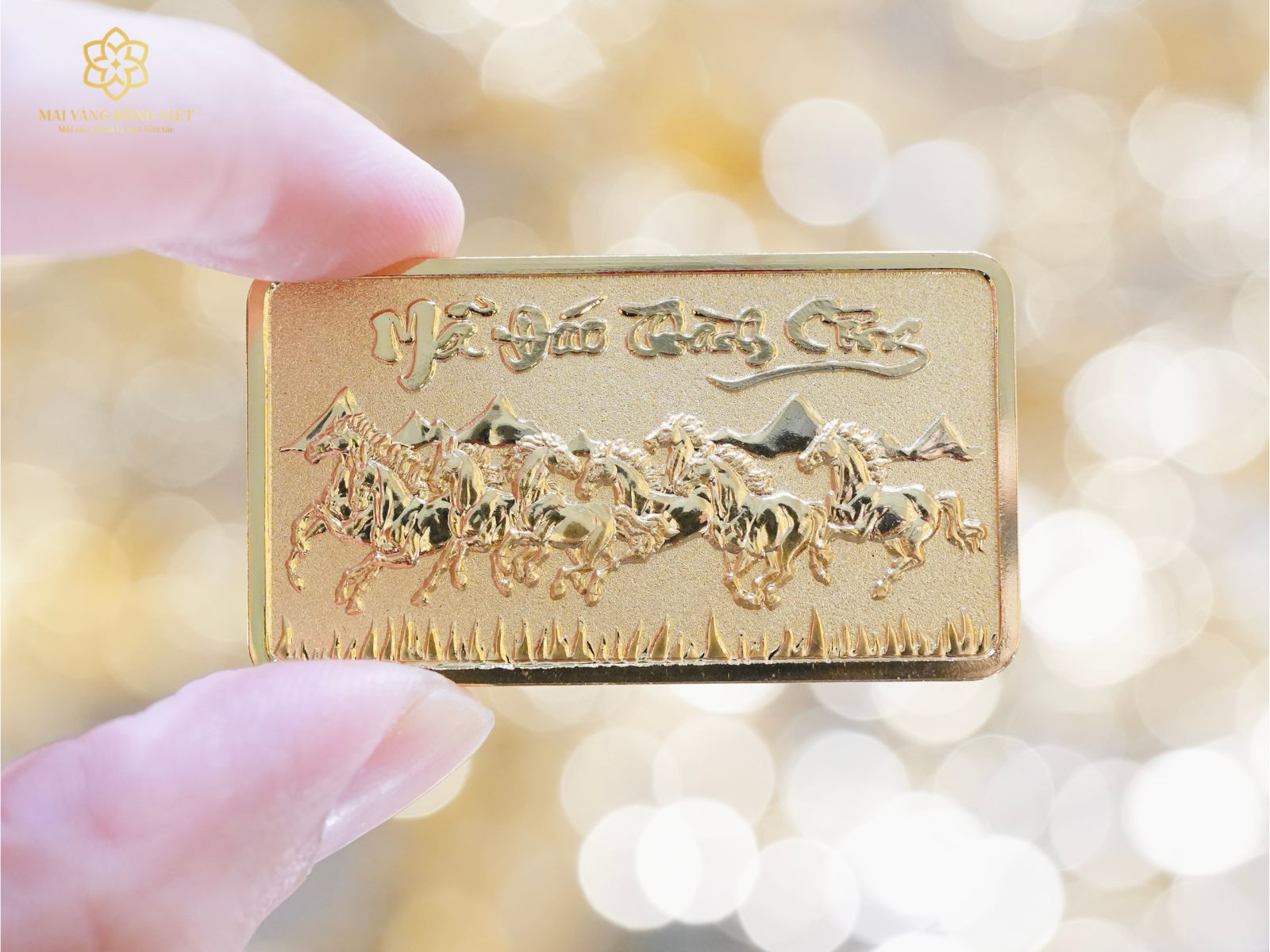 Chất liệu mạ vàng 24K của Magnet Mã Đáo Thành Công