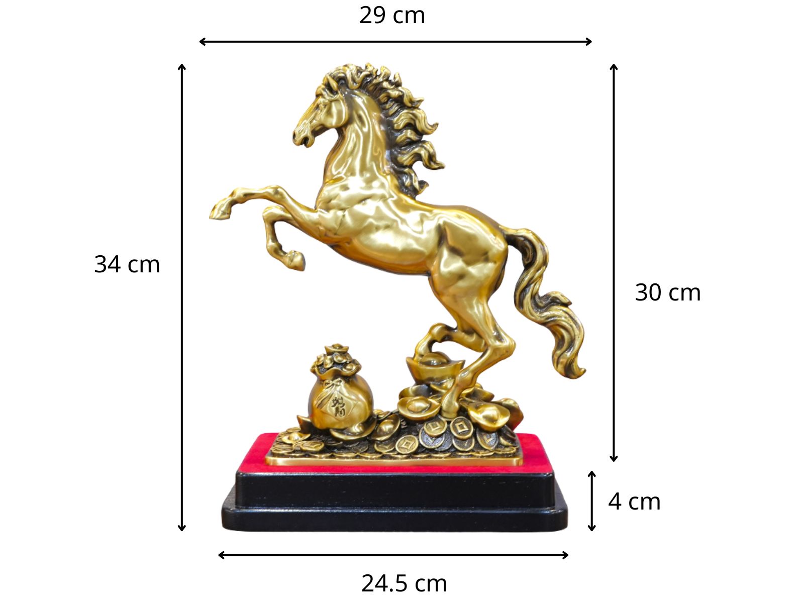 Thông số tượng Kim Mã Chiêu Tài