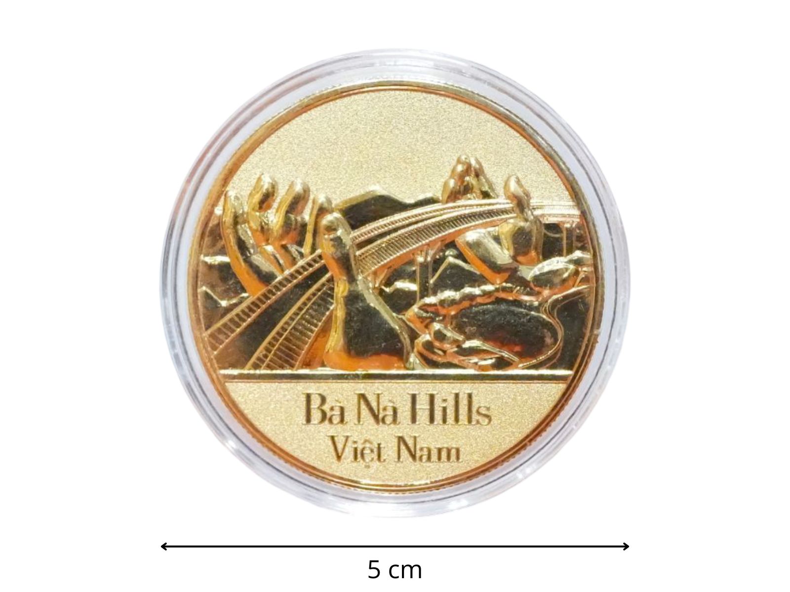 Thông số Magnet Cầu Vàng Bà Nà Hills Mạ Vàng 24K