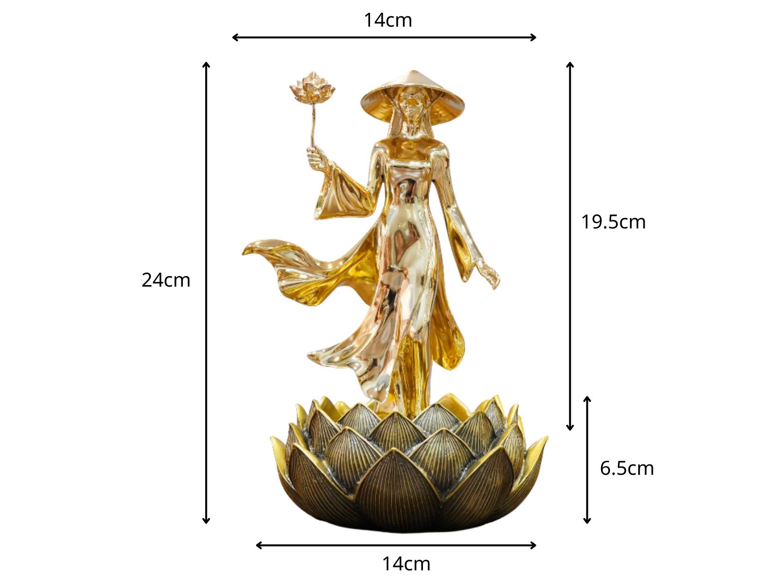 Thông số tượng Đóa Sen Thiếu Nữ Việt Nam