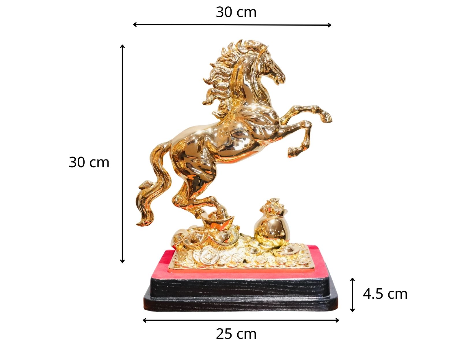 Thông số Kim Mã Chiêu Tài 30cm