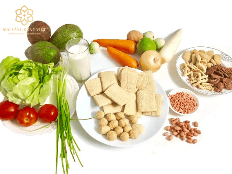 Tặng thực phẩm chay cho người xuất gia