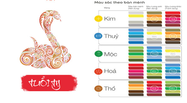 tuổi tỵ hợp màu gì